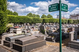 ILLUSTRATION CIMETIERE VALMY, CHARENTON LE PONT, VAL DE MARNE, ILE DE FRANCE, FRANCE, EUROPE 