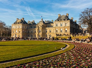 JARDIN ET PALAIS DU LUXEMBOURG, SENAT, 6EME ARRONDISSEMENT, (75) PARIS, FRANCE, EUROPE 
