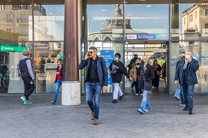 GARE RER VAL D'EUROPE, PLACE D'ARIANE, CHESSY, VAL D'EUROPE, MARNE LA VALLEE, SEINE ET MARNE (77), FRANCE, EUROPE 