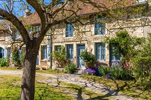 MAISON FLEURIE, FLAVIGNY SUR OZERAIN, (21) COTE-D'OR, BOURGOGNE, FRANCE 