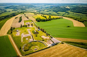 VESTIGE DE LA VILLE GALLO ROMAINE, ALISE SAINTE REINE, ALESIA, (21) COTE-D'OR, BOURGOGNE, FRANCE 