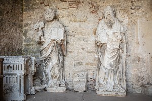 MUSEE DE L'OEUVRE, COLLECTION DE SCULPTURES MEDIEVALES REGROUPE LORS DE LA RESTAURATION DE LA BASILIQUE, VILLAGE ET COLLINE ETERNELLE DE VEZELAY, VEZELAY (89) YONNE, BOURGOGNE 