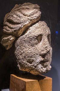 LA DEESSE DU TEMPLE, MUSEE D'ARCHEOLOGIE, JUBLAINS, (53) MAYENNE, PAYS DE LA LOIRE 