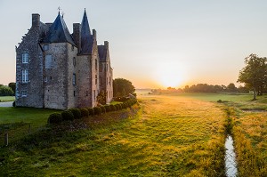 CHATEAU DE BOURGON, MONTOURTIER, (53) MAYENNE, PAYS DE LA LOIRE 