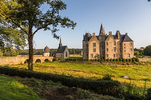 CHATEAU DE BOURGON, MONTOURTIER, (53) MAYENNE, PAYS DE LA LOIRE 