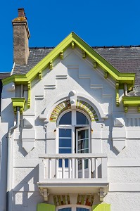 FACADE MAISON BELLE EPOQUE, WIMEREUX, (62) PAS-DE-CALAIS, FRANCE 