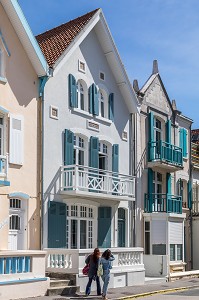 FACADE MAISON BELLE EPOQUE, WIMEREUX, (62) PAS-DE-CALAIS, FRANCE 