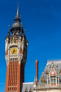 BEFFROI, HOTEL DE VILLE, CALAIS, (62) PAS-DE-CALAIS, FRANCE 