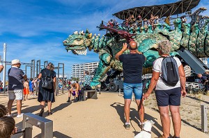 DRAGON DE CALAIS, DIGUE GASTON BERTHE, PLAGE DE CALAIS, CALAIS, (62) PAS-DE-CALAIS, FRANCE 