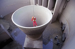 ENTRAINEMENT, FORMATION DU GRIMP, CENTRALE NUCLEAIRE GOLFECH, TARN-ET-GARONNE (82), FRANCE 