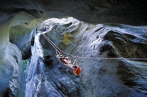 SECOURS EN CANYON, ALPES-MARITIMES (06), FRANCE 