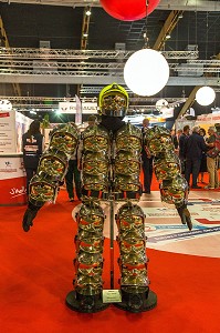 SCULPTURE ORIGINALE DE SAPEURS-POMPIERS REALISEE AVEC DES CASQUES, 123 EME CONGRES NATIONAL DES SAPEURS-POMPIERS DE FRANCE, TOURS, SEPTEMBRE 2016