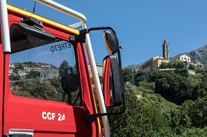 CENTRE DE SECOURS DE PETRETO-BICCHISANO, VALLEE  DU TARAVO, CORSE-DU-SUD, FRANCE 