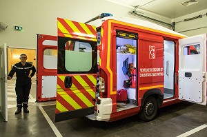INVENTAIRE ET VERIFICATION DES VEHICULES (VASV), CENTRE DE SECOURS PRINCIPAL DE GRANVILLE (50), FRANCE 