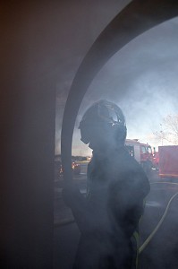 MANOEUVRE INCENDIE SUR FEU DE CAVE, CENTRE DE SECOURS PRINCIPAL DE CHATEAUDUN, EURE-ET-LOIR (28) 