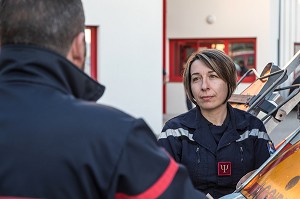 MARIE-LAURE SOUCARRE, PSYCHOLOGUE AU SDIS09, SAPEURS-POMPIERS DU CENTRE DE SECOURS DU VAL D'ARIEGE, PAMIERS (09), FRANCE 