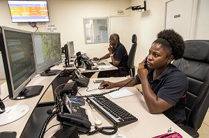 CTA DU SDIS973, CAYENNE, GUYANE FRANCAISE, DEPARTEMENT-REGION D'OUTRE-MER, AMERIQUE DU SUD, FRANCE 