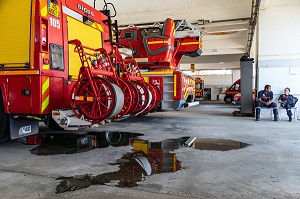 CENTRE DE SECOURS PRINCIPAL DE VA VILLE DE CAYENNE, GUYANE FRANCAISE, DEPARTEMENT-REGION D'OUTRE-MER, AMERIQUE DU SUD, FRANCE