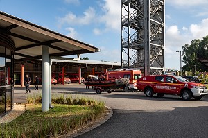 CENTRE DE SECOURS DE REMIRE-MONTJOLY, GUYANE FRANCAISE, DEPARTEMENT-REGION D'OUTRE-MER, AMERIQUE DU SUD, FRANCE 
