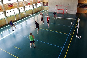 PAUSE DEJEUNER, CENTRE DE SECOURS DE SAINT-LOUIS, DISTRICT DES TROIS FRONTIERES, HAUT-RHIN (68), FRANCE 