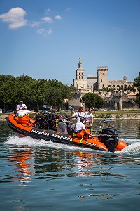 SAPEURS POMPIERS PONGEURS SUR LE RHONE