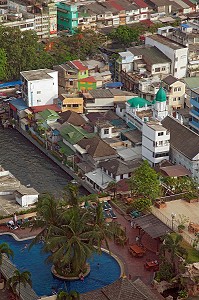 VUE DE LA VILLE DEPUIS LE PRINCE HOTEL, BANGKOK, THAILANDE 