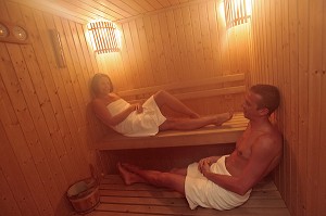 SAUNA DU CORAL HOTEL, BANG SAPHAN, PROVINCE DE PRACHUAP KHIRI KHAN, THAILANDE, ASIE 