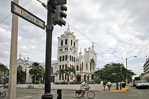 EGLISE SUR DUVAL STREET, KEY WEST, FLORIDE, FLORIDA, ETATS-UNIS, USA 