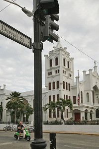EGLISE SUR DUVAL STREET, KEY WEST, FLORIDE, FLORIDA, ETATS-UNIS, USA 