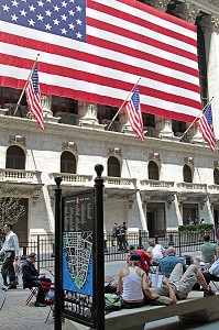 NEW YORK STOCK EXCHANGE, LA BOURSE DE WALL STREET, DOWNTOWN, MANHATTAN, NEW YORK CITY, ETAT DE NEW YORK, ETATS-UNIS 