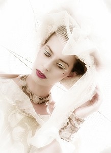 PORTRAIT MARQUISE, PORTRAIT MARIEE, FAUX CILS BLANCS 